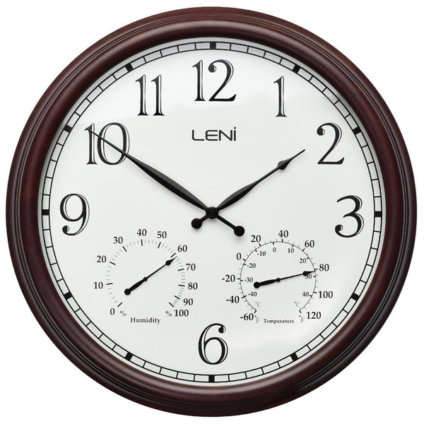 Leni Metal Outdoor Wall Clock Rust 60cm