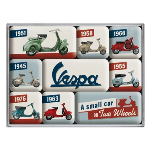 Nostalgic-Art 9-Piece Magnet Set (Vespa)