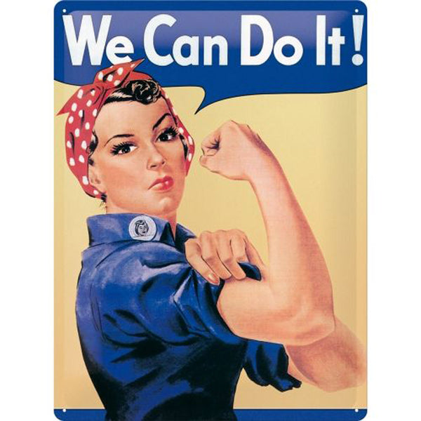 Nostalgic-Art We Can Do It Large Sign (30x40cm)