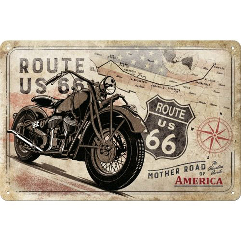 Nostalgic-Art Route 66 Medium Sign (20x30cm)