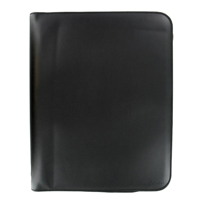 Filofax Metropol A4 Zipped Folio with Rings (Black)