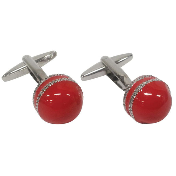 Cricket Ball Button Cufflinks