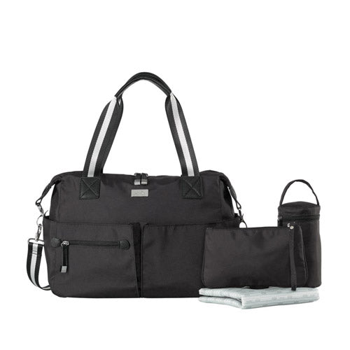 Isoki Lennox Nylon Pocket Nappy Bag (Black)