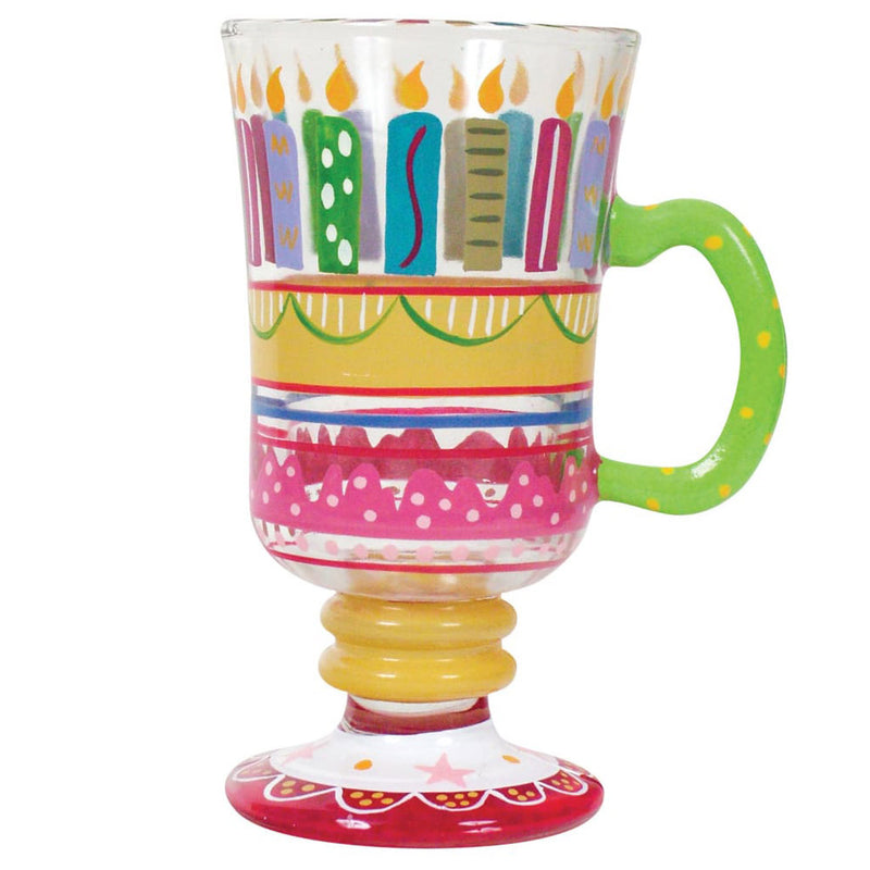 Happy Birthday Hand-Painted Coffee Mug