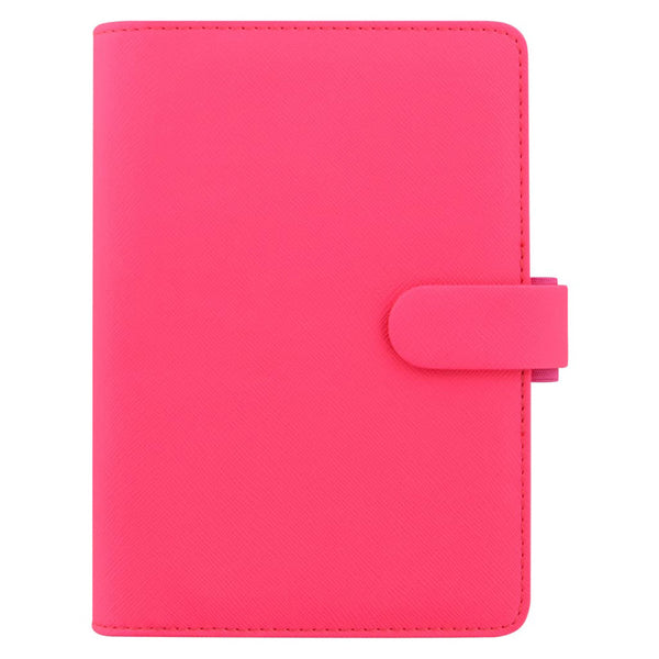 Filofax Saffiano Personal Organiser (Fluro Pink)