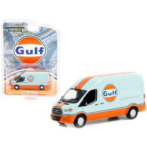 2019 Ford Transit Gulf Oil LWB High Roof 1:64 Scale 6pcs