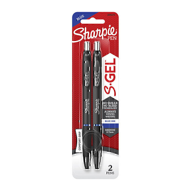 Sharpie Retractable Gel Pen 0.7mm 2pk (Box of 6)