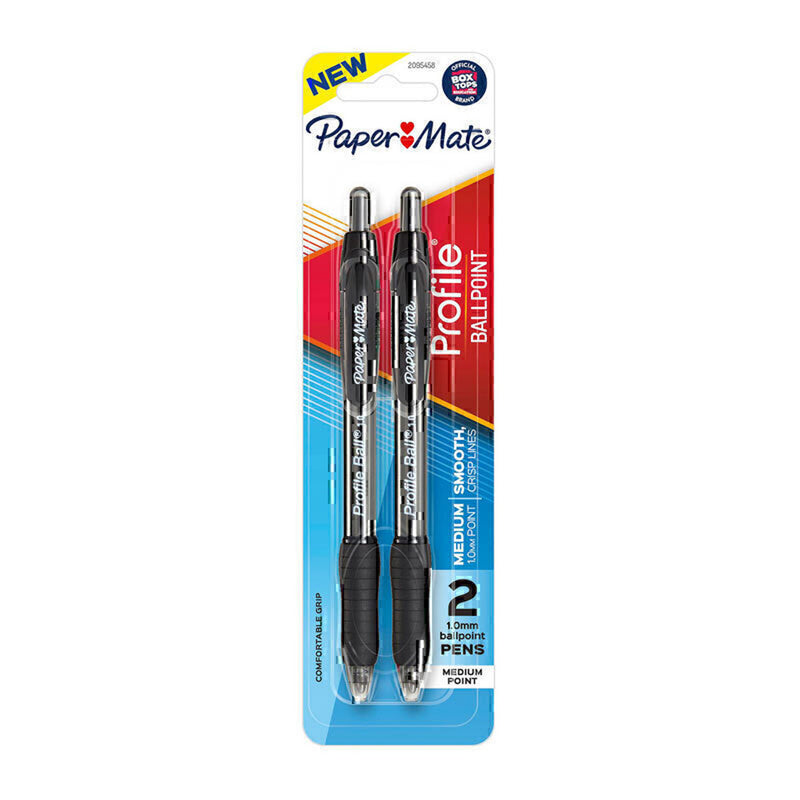 PM Profile Retractable Ballpen 1.0mm 2pk (Box of 6)