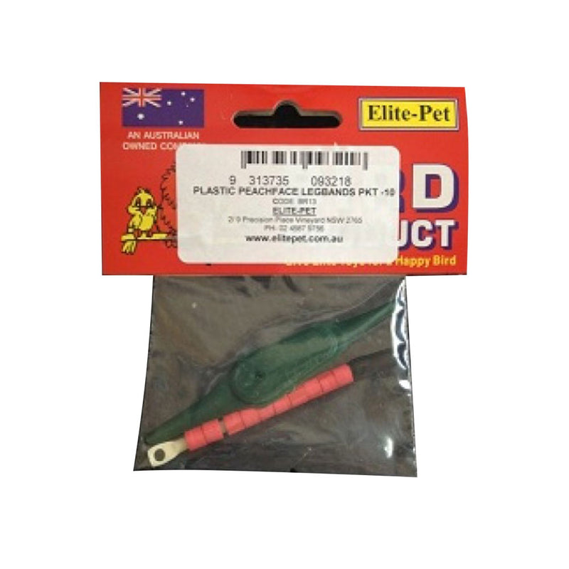 Elite Pet Plastic Numbered Leg Ring 10pk