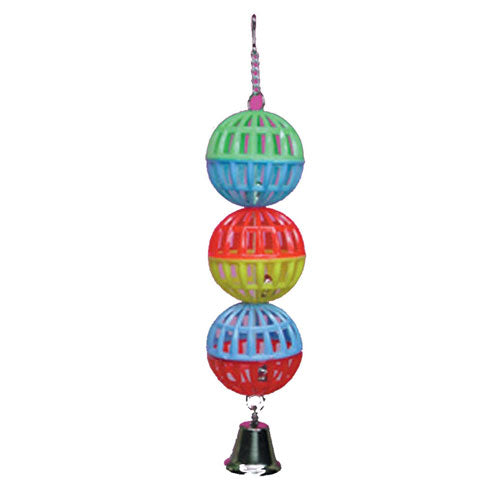 Elite Pet Hanging Lattice Balls with Bell Bird Toy