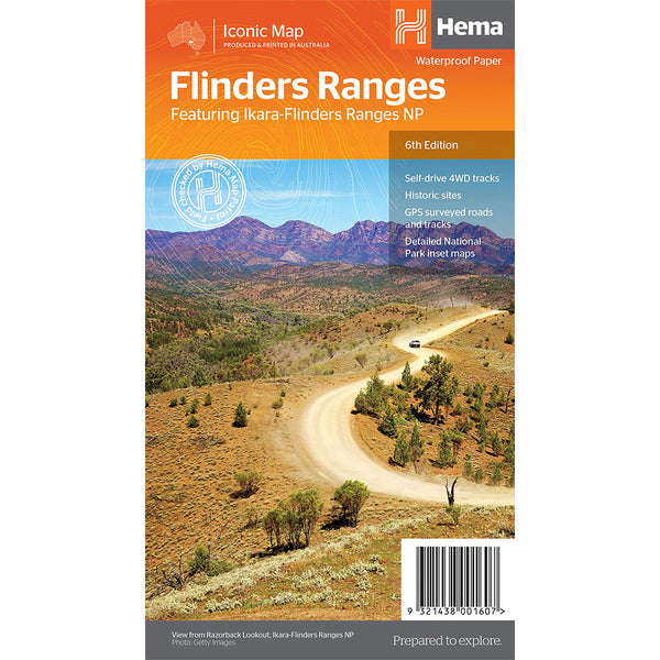 Hema Flinders Ranges Map