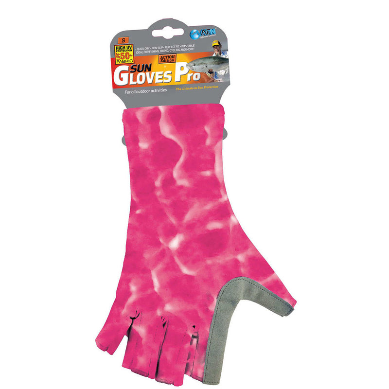 Water Print Sun Glove Pro Small (Pink)