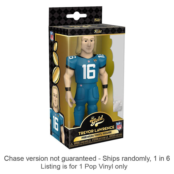 NFL: Jaguars Trevor Lawrence 5" Vnyl Gold Chase Ships 1 in 6