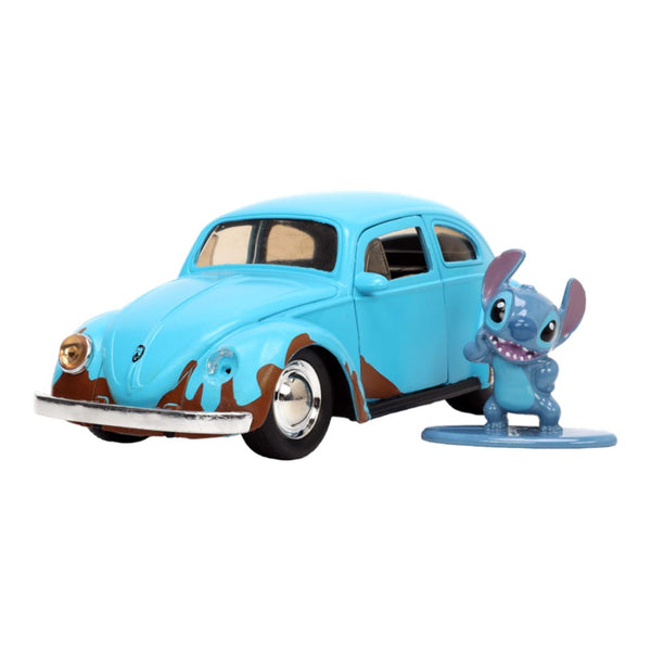 Lilo & Stitch VW Beetle Blue 1:32 Scale with Stitch MetalFig