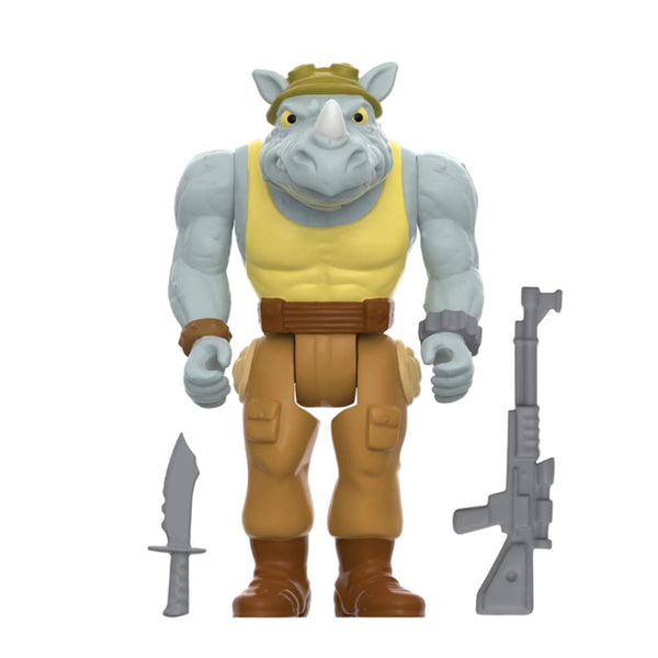 TMNT TV'87 Rocksteady Reaction 3.75" Figure