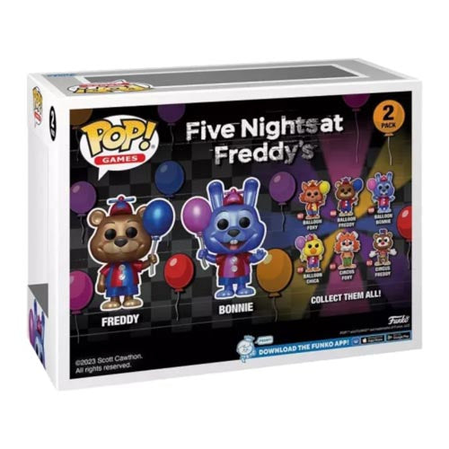 Bonnie & Freddy US Exclusive Metallic Pop! Vinyl 2pk