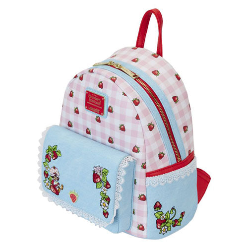 Strawberry Shortcake Denim Pocket Mini Backpack