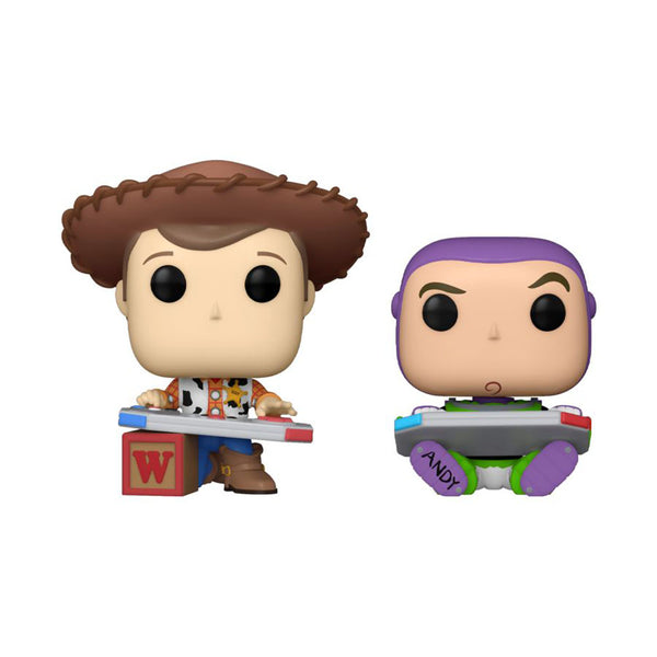 Toy Story Woody & Buzz Gaming C2E2 2024 US Ex Pop! Vinyl 2pk