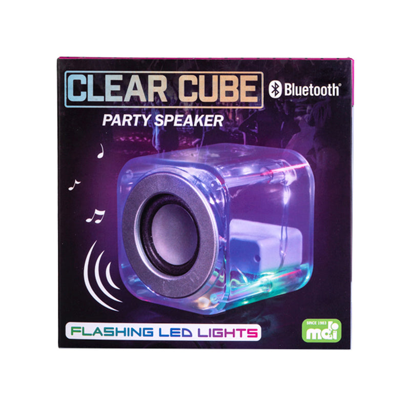 Clear Cube LED Party Speaker