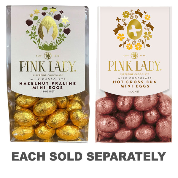 Pink Lady Mini Milk Chocolate Eggs 180g