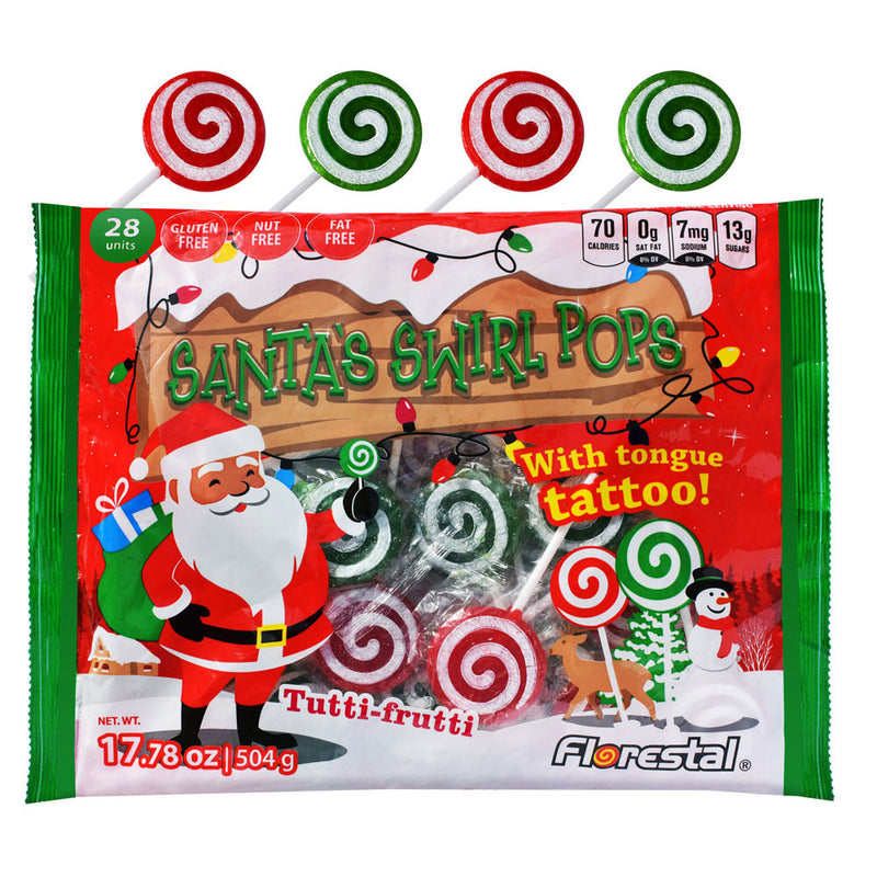 Santa Swirl Pop with Tongue Tattoo 504g