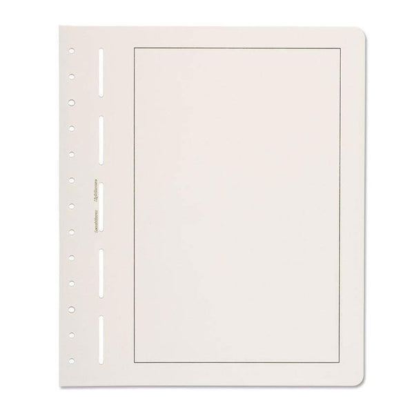 Lighthouse Ring Binder Sheets w/ Grey Border 50pk (Ivory)