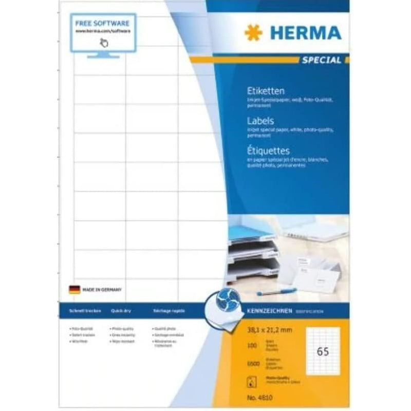 Herma Inkjet Labels A4 100pc (White)