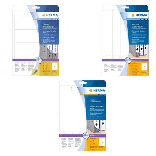 Herma Removable File Spine Labels A4 25pc