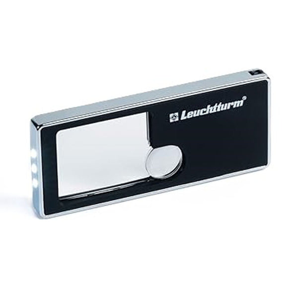 Leuchtturm Illuminated 2.5-10x Pocket Magnifier