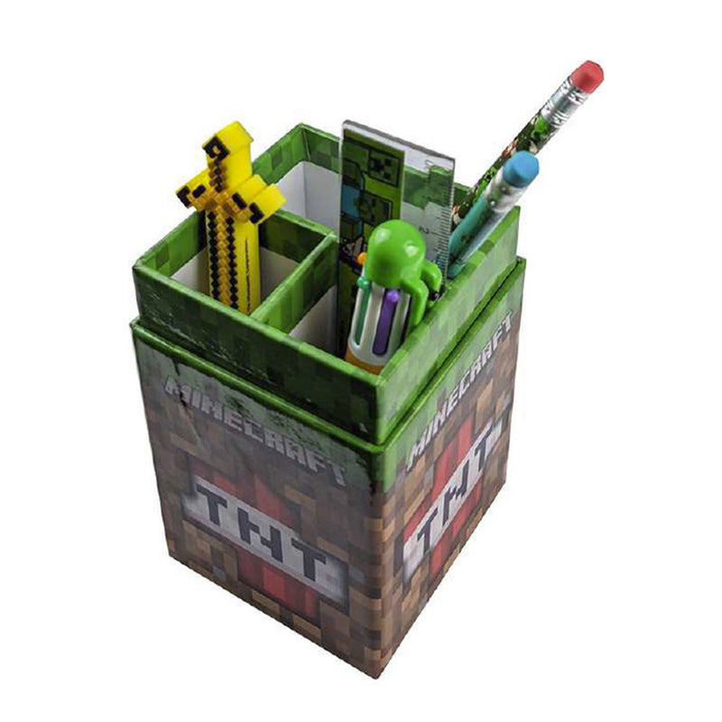 Minecraft Desk Organizer Pen Holder