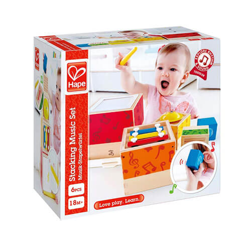 Hape Stacking Music Set Sensory Toy Game