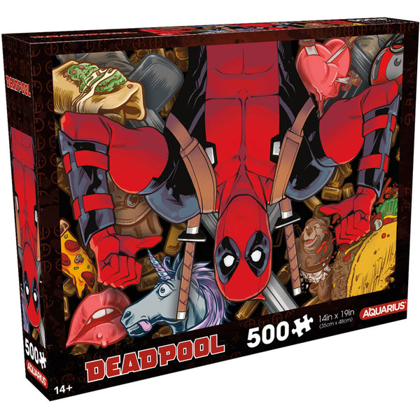 Aquarius Marvel Deadpool Collage Puzzle 500pc