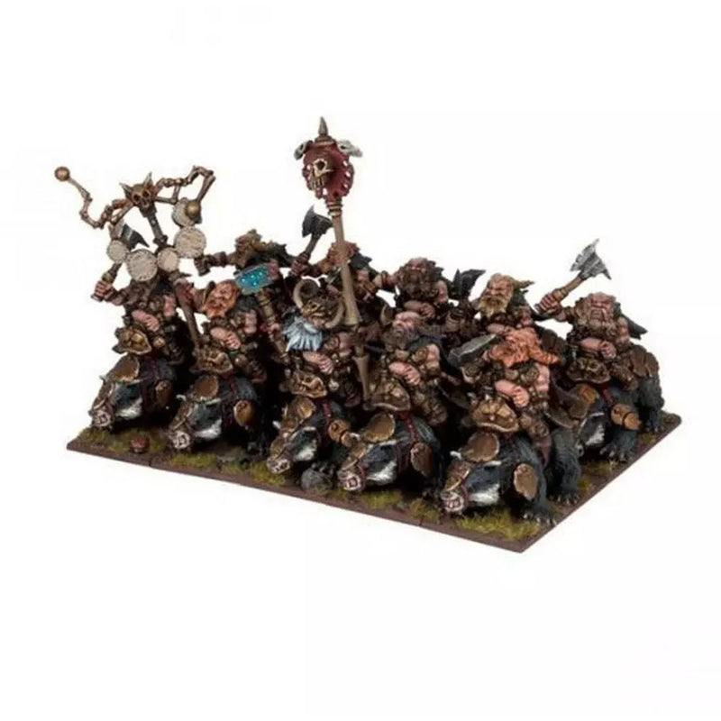 Kings of War Dwarf Brock Riders Regiment Miniatures