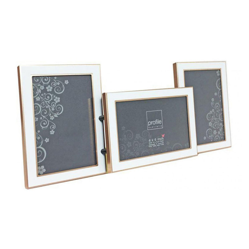 White/Rose Gold Eternal Photo Frame Multi (4x6in)