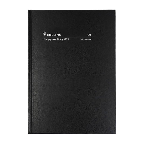 Collins Debden Kingsgrove A5 DTP 2024 Diary (Black)