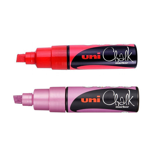 Uni-ball 8mm Tip PWE-8K Chalk Marker (Metallic)