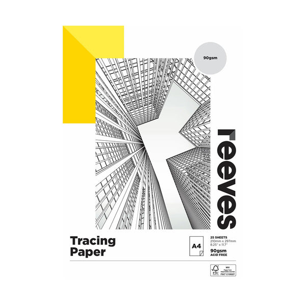 Reeves A4 Tracing Pad (25 Sheets)