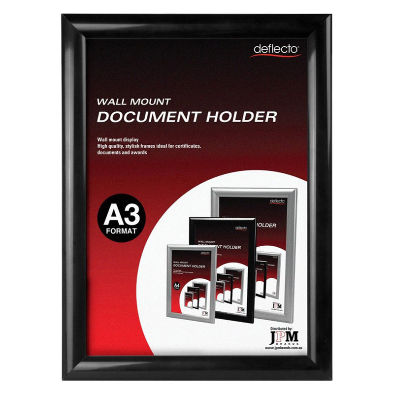 Deflecto Wall-Mounted Document Holder (Black)