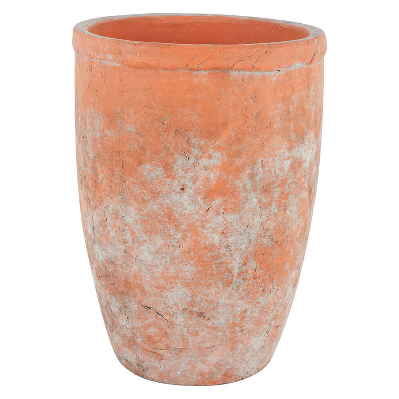 Sersi Antiqued Face Concrete Vase Terracotta