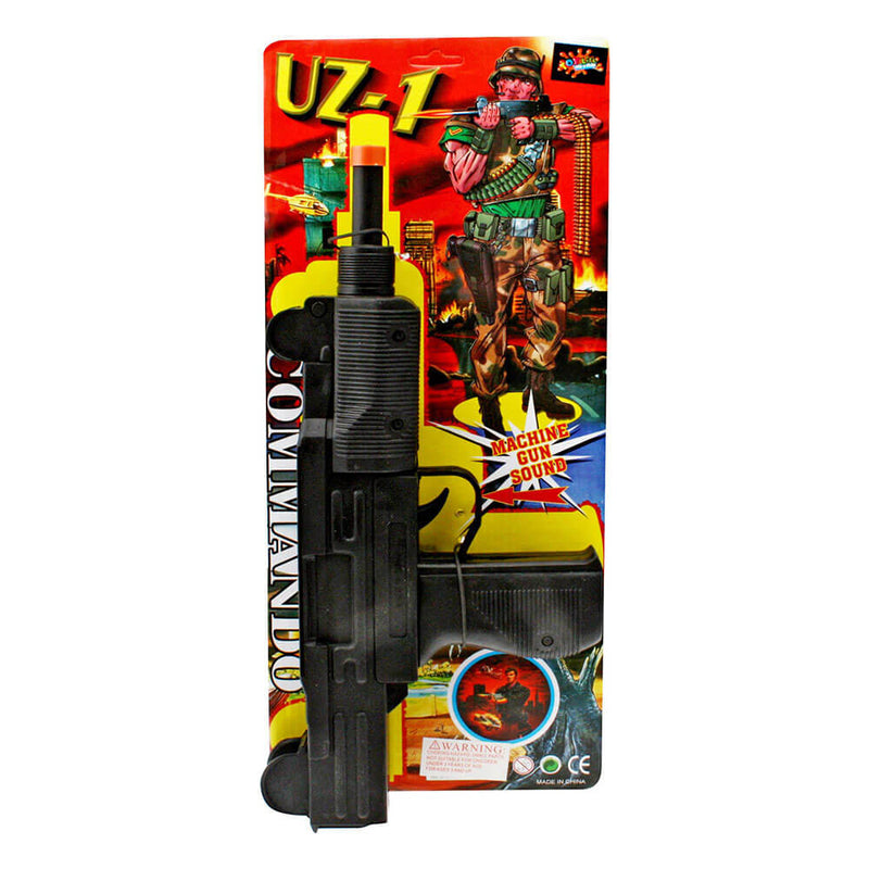 Uzi Gun with Ratchet Sound 40cm (Black)