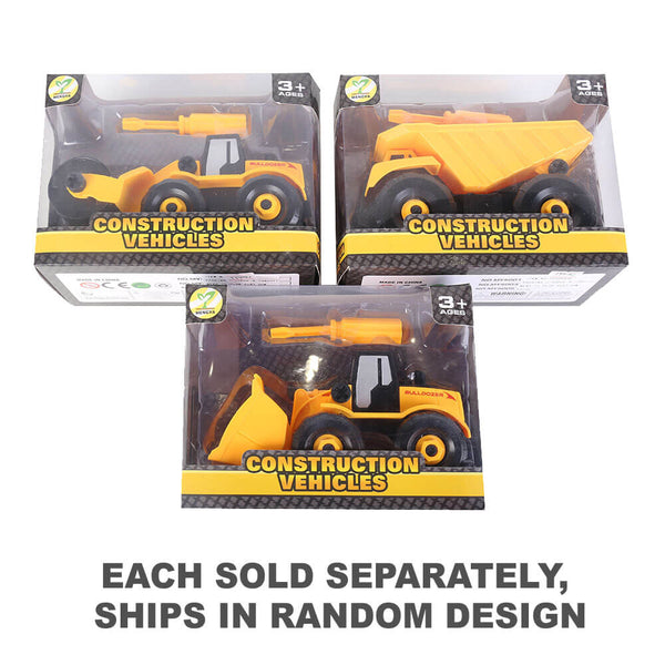 Construction Vehicles in Windw Box (16x9x7cm)