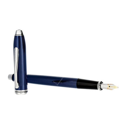 Townsend Quartz Blue Lacquer Medium Point Fountain Pen