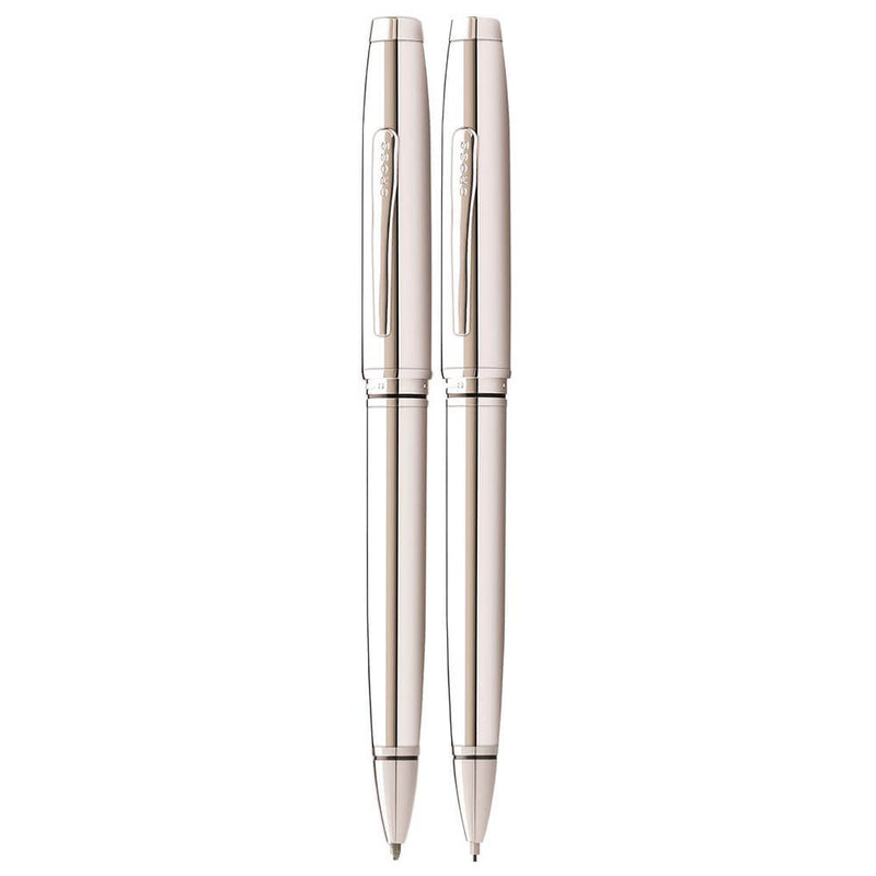 Cross Coventry Lustrous Polished Chrome Pen and Pencil Set