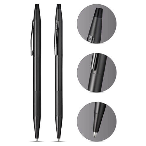 Classic Century Ballpoint Pen (Black & MicroKnurl)