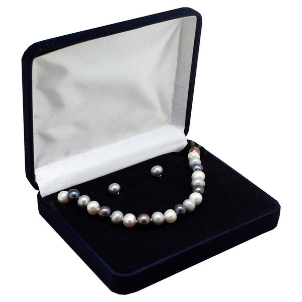 Enzo Argenti 'Smoky' Freshwater Pearl Bracelet & Earring Set