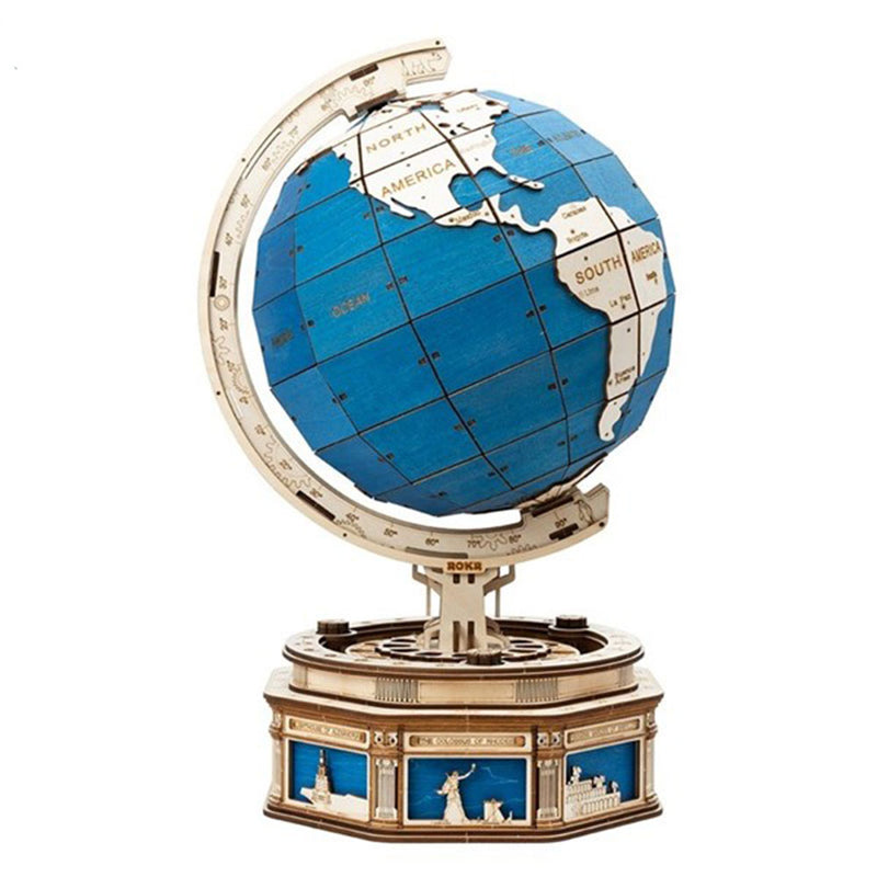 Robotime Globe Model 3D Wooden Puzzle Kit