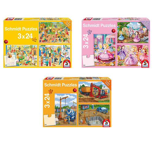 Schmidt Jigsaw Puzzle 3x24pcs