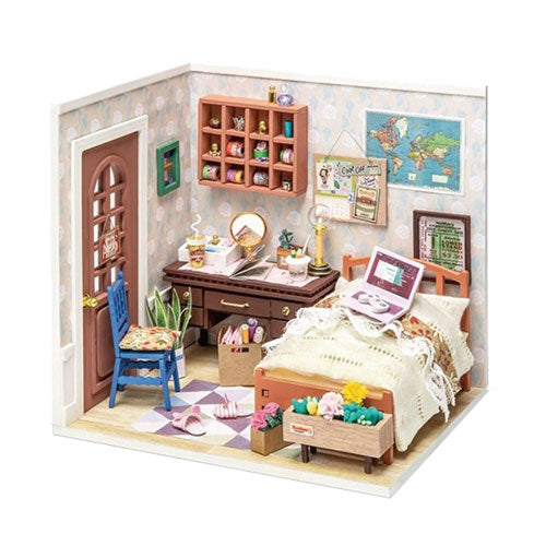 Robotime DIY Miniature Bedroom Model Kit