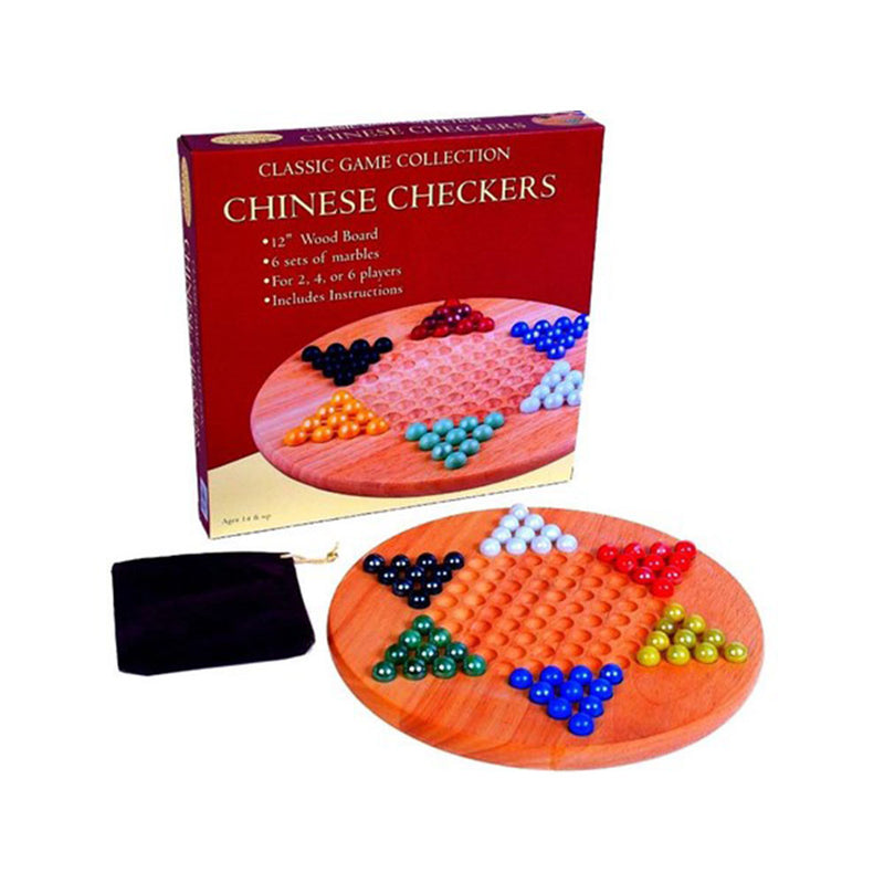 Classic Wooden Chinese Checkers Board Game