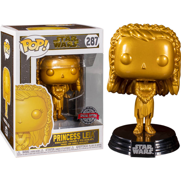 Star Wars Princess Leia Gold Metallic US Excl Pop! Vinyl